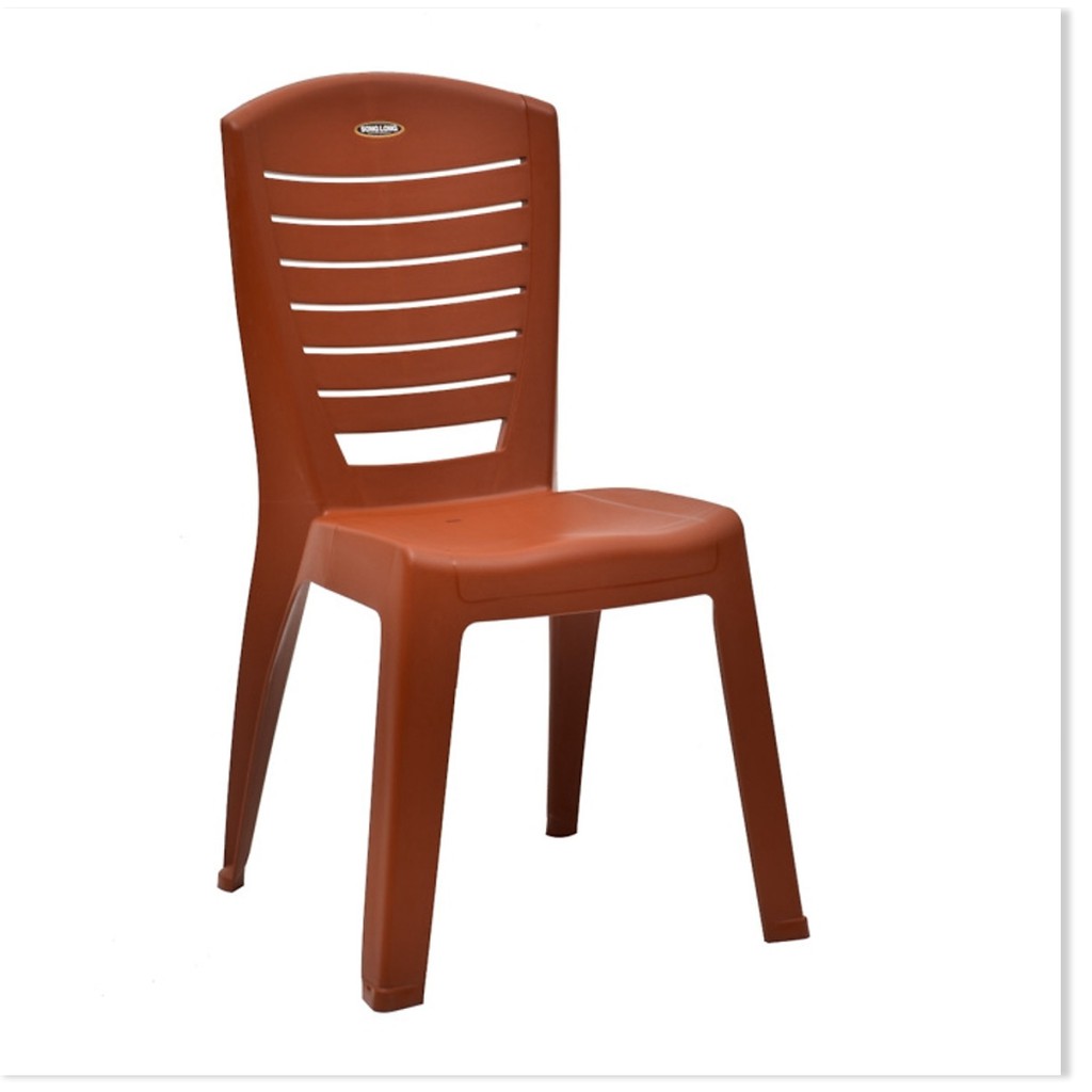 Bộ 6 ghế nhựa đúc có tựa lưng dành cho nhà hàng Song Long- cỡ đại