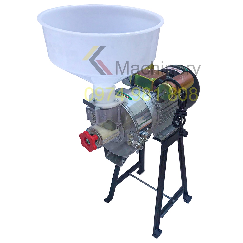 Máy xay bột gạo nước 2.2kW Shiruku, đầu nghiền bằng Inox hoặc Nhôm