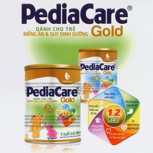 Sữa PediaCare Gold số 1/ số 2 loại 900g