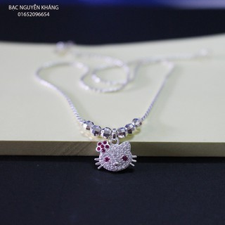 HÀNG LOẠI 1 VÒNG CỔ CHO BÉ GÁI HÌNH MÈO KITTY BẠC TA