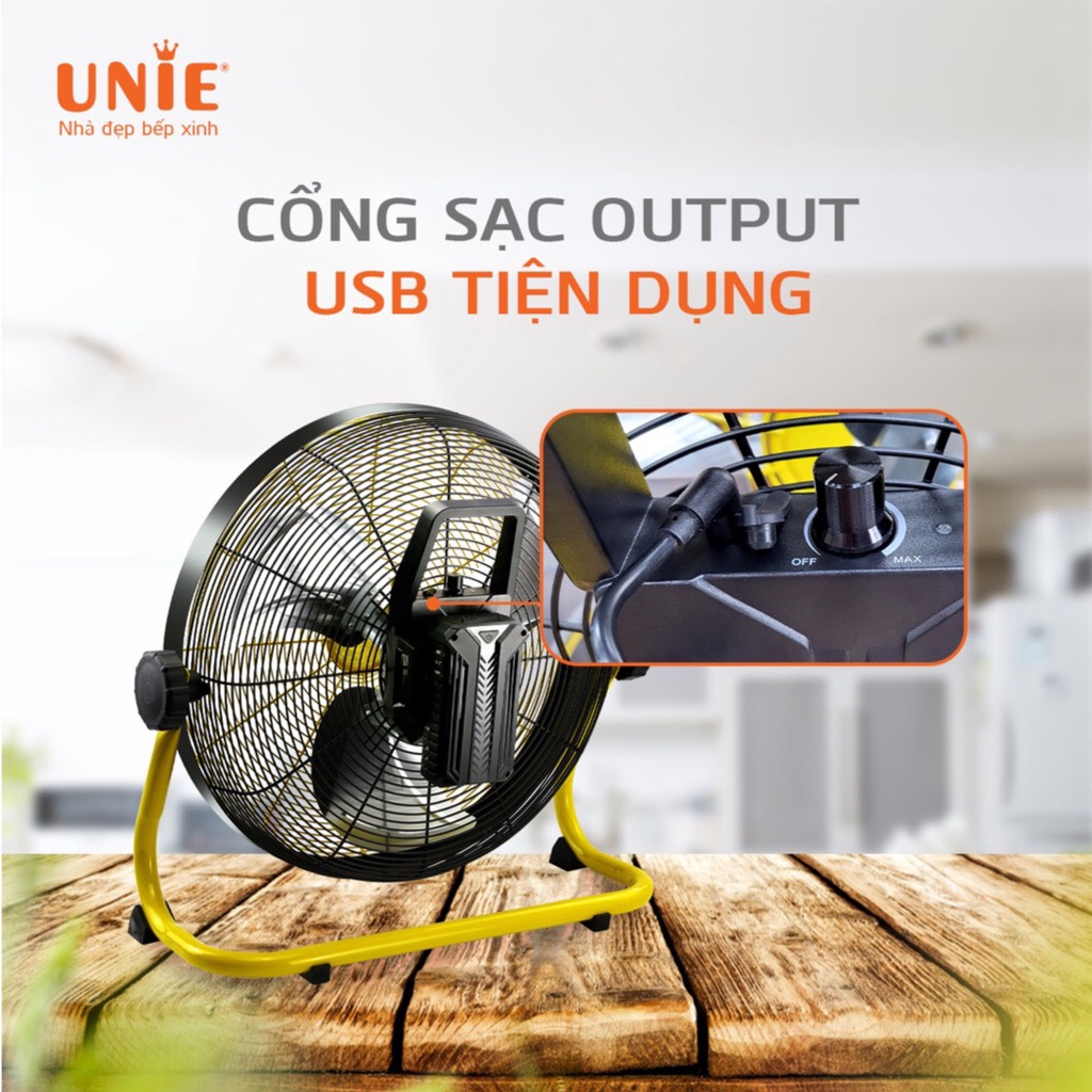 QUẠT SÀN TÍCH ĐIỆN UNIE UN-880,QUẠT TÍCH ĐIỆN LOẠI TO HÀNG CHÍNH HÃNG BẢO HÀNH 12 THÁNG