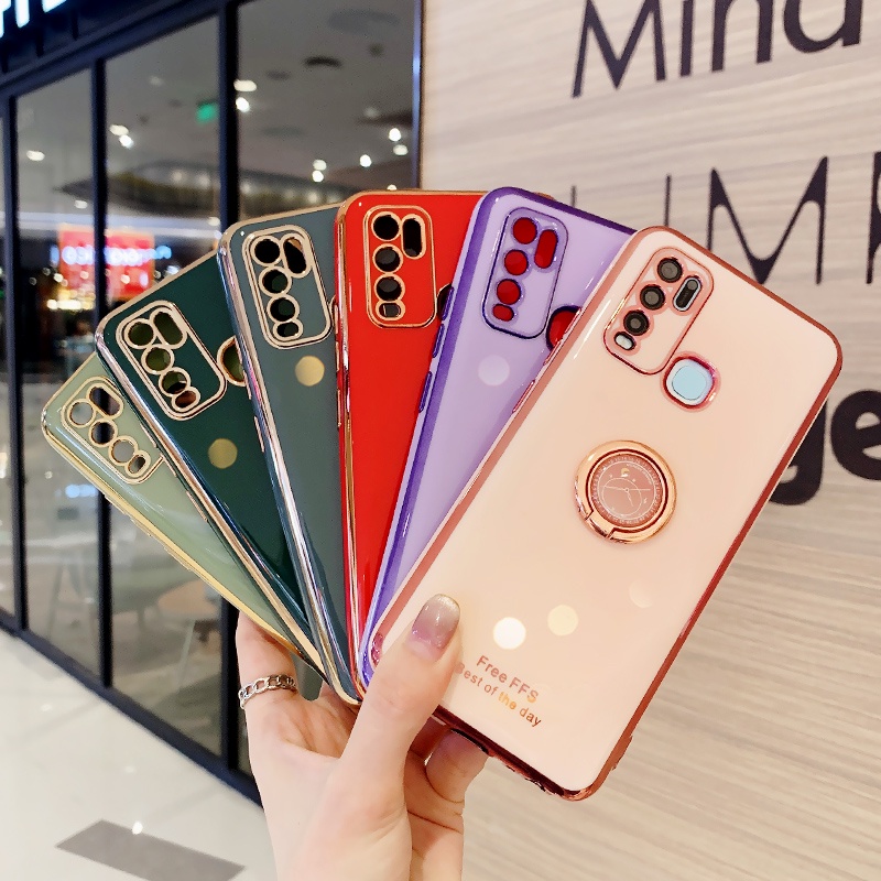 Ốp Điện Thoại Mạ Màu Đơn Giản Cho VIVO V15 V15 PRO V7 V7 PLUS Y50 Y30 Y30i X50 X60 X70 X70 PRO