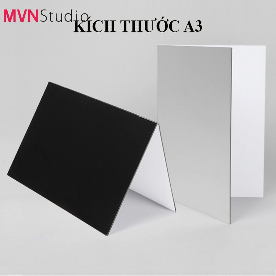 MVN Studio - Tấm hắt sáng để bàn đạo cụ hỗ trợ chụp sản phẩm kích thước A3 - hàng chính hãng Refutuna