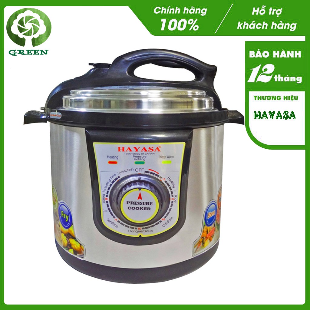Nồi áp suất đa năng 2 tầng Hayasa 6.0 Lít Ha-168i - KILA