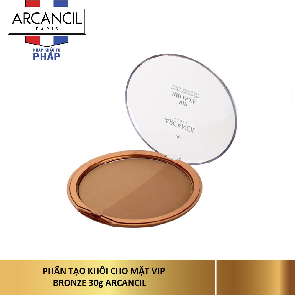 [Mã FMCGM100 - 10% đơn 500K] Phấn tạo khối Arcancil dành cho mặt VIP Bronze Maxi duo bronzing powder Tan enhancer 30g | BigBuy360 - bigbuy360.vn