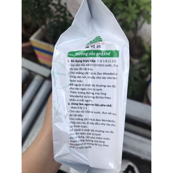 Cốt trà bí đao Wonderful mẫu mới 600g