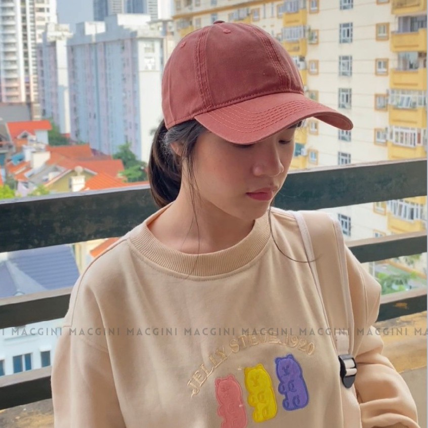 Mũ lưỡi trai nam nữ MACGINI DANBUI unisex COTTON MỀM cao cấp thấm hút mồ hôi, nhẹ thoáng khí kiểu dáng basic Hàn Quốc