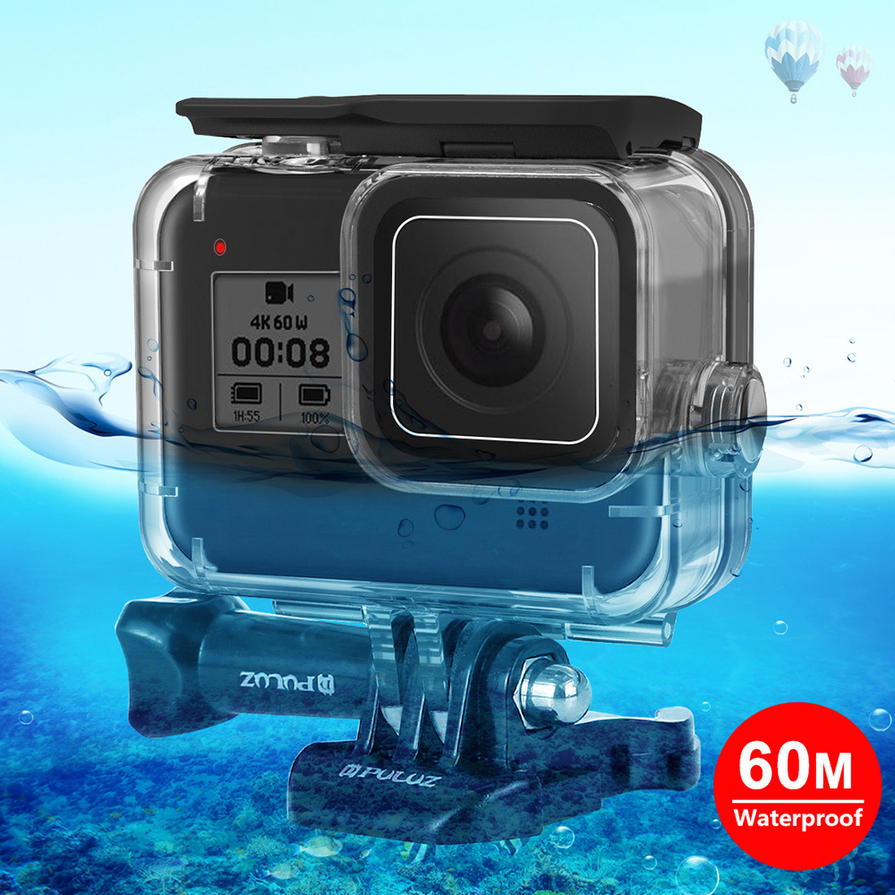 Vỏ chống nước PULUZ 60m cho máy ảnh GoPro HERO8 | BigBuy360 - bigbuy360.vn