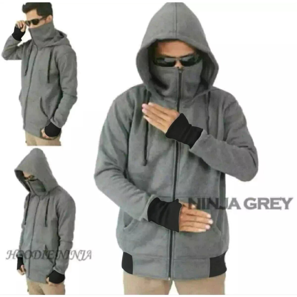 Áo Khoác Ninja Thời Trang Cho Nam Nữ | Áo Khoác Hoodie Mặt Nạ | Che Mặt Lông Cừu