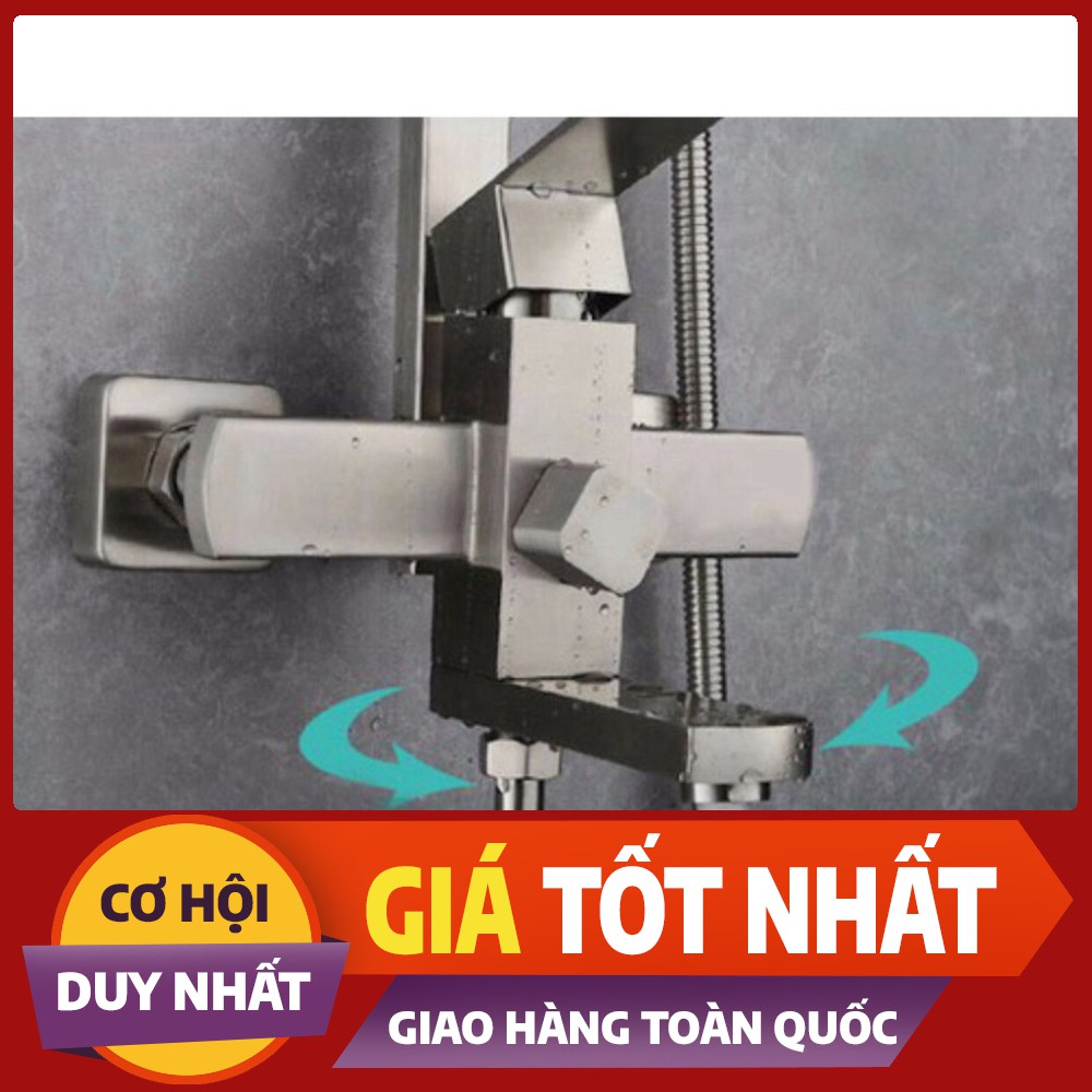 Bộ sen cây vuông Inox 304 nóng lạnh cao cấp SC 16