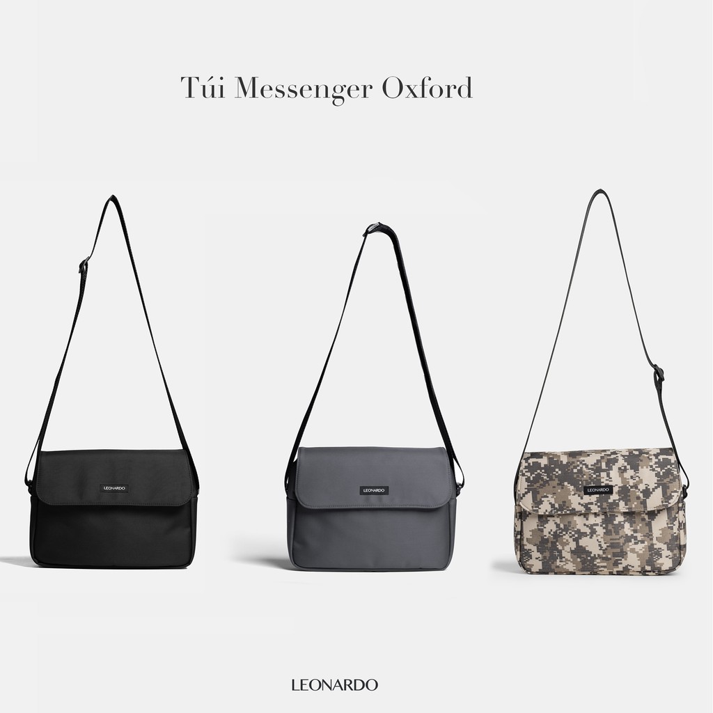 [Mua 999K Tặng Túi Zumba] Túi đeo chéo nam Leonardo vải Oxford chống thấm đựng iPad - Túi Messenger Ipad Oxford | BigBuy360 - bigbuy360.vn