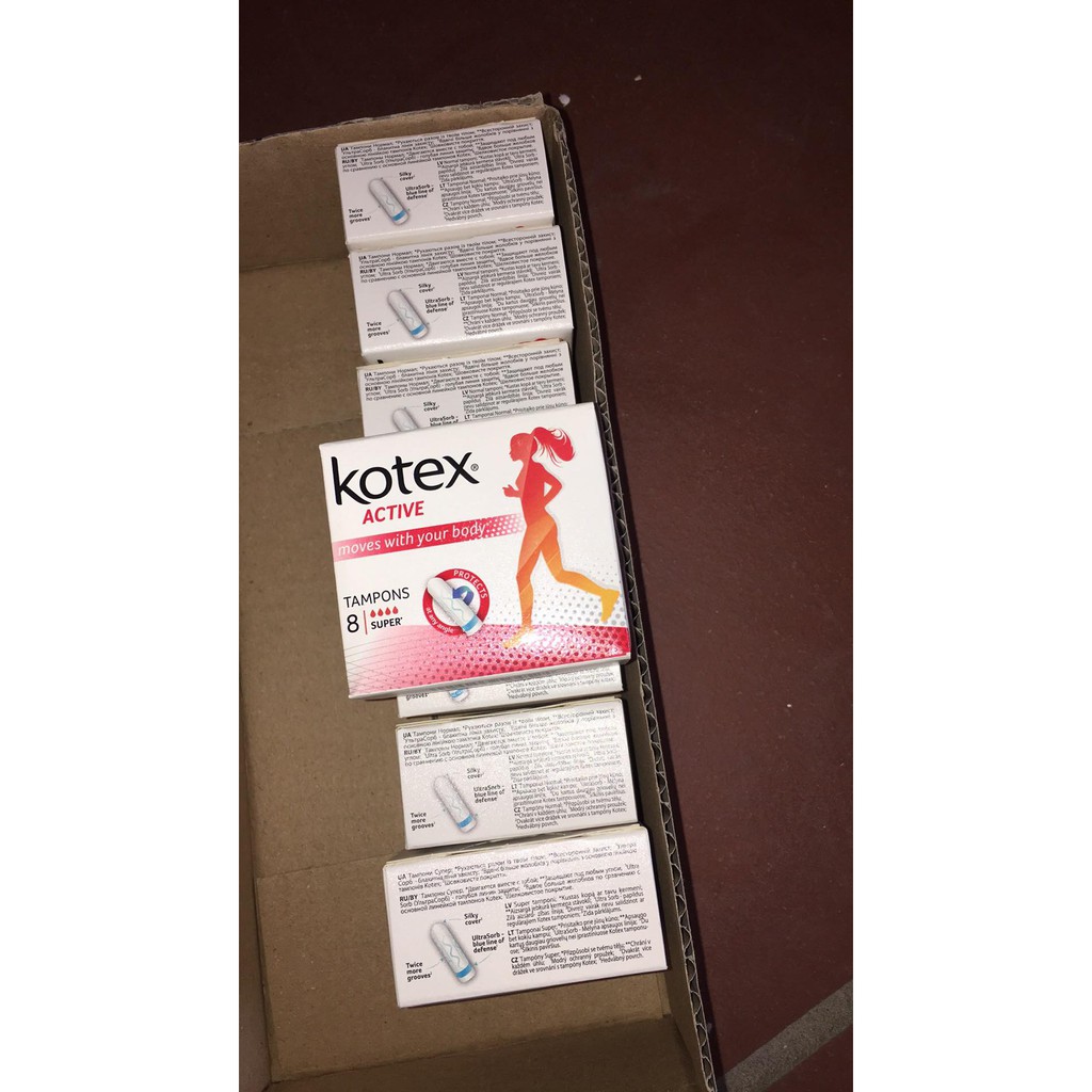 tampon kotex nhập khẩu thùng 24 hộp