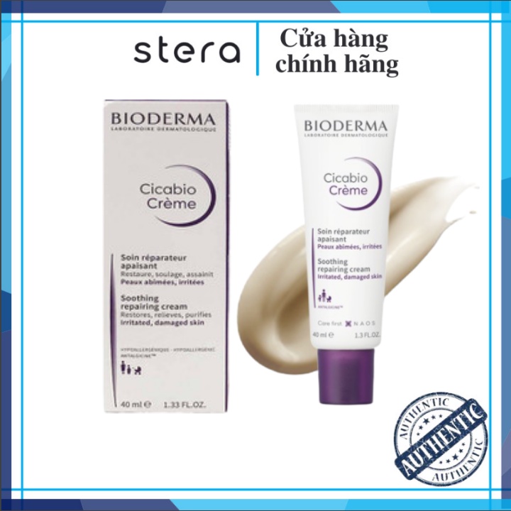 Kem Phục Hồi Da Bioderma Cicabio Cream 40ml Kem Dương Ẩm Tái Tạo Da Bioderma