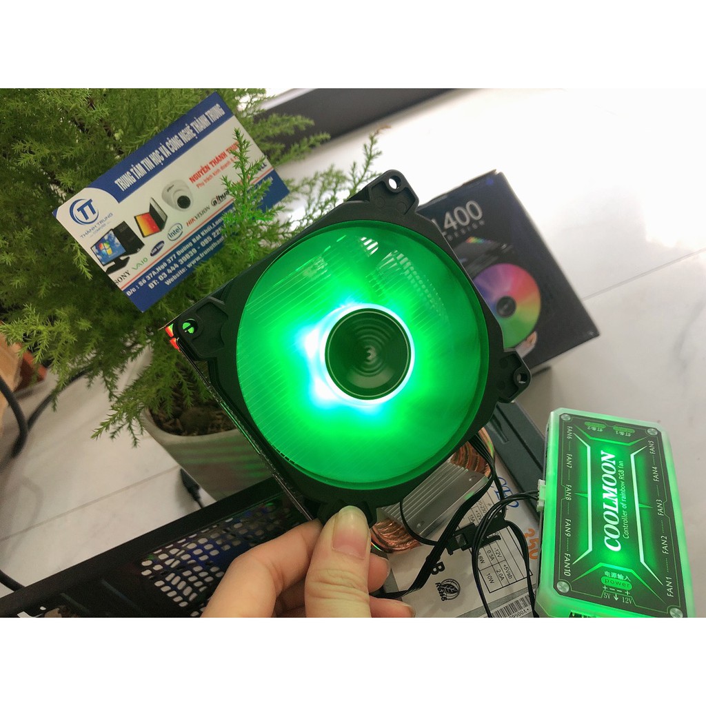 Fan CPU - Tản nhiệt khí CPU Jonsbo CR-1400 Led RGB - 4 ống đồng - Hỗ Trợ Đồng Bộ Mainboard / Bộ Hub Coolmoon