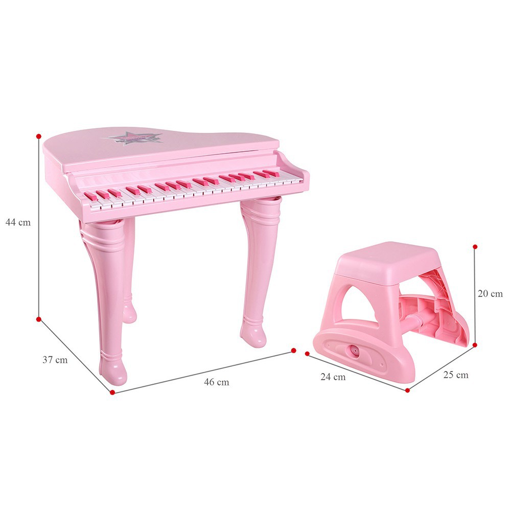 [BAO GIÁ SHOPEE] Đàn piano cổ điển kèm mic màu hồng Winfun 2045G chính hãng