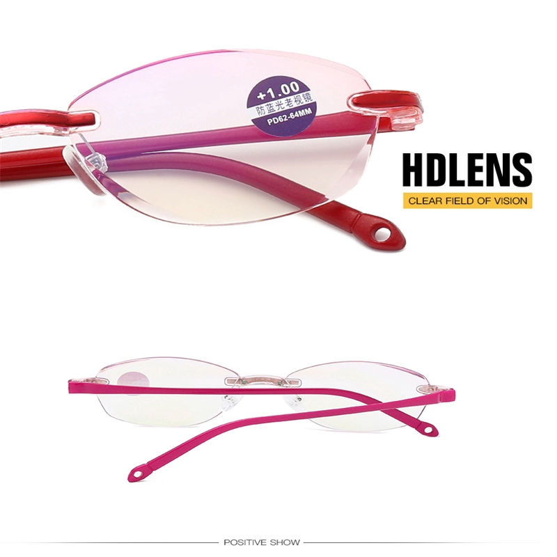 Kính đọc sách không viền chống ánh sáng xanh cho nam và nữ