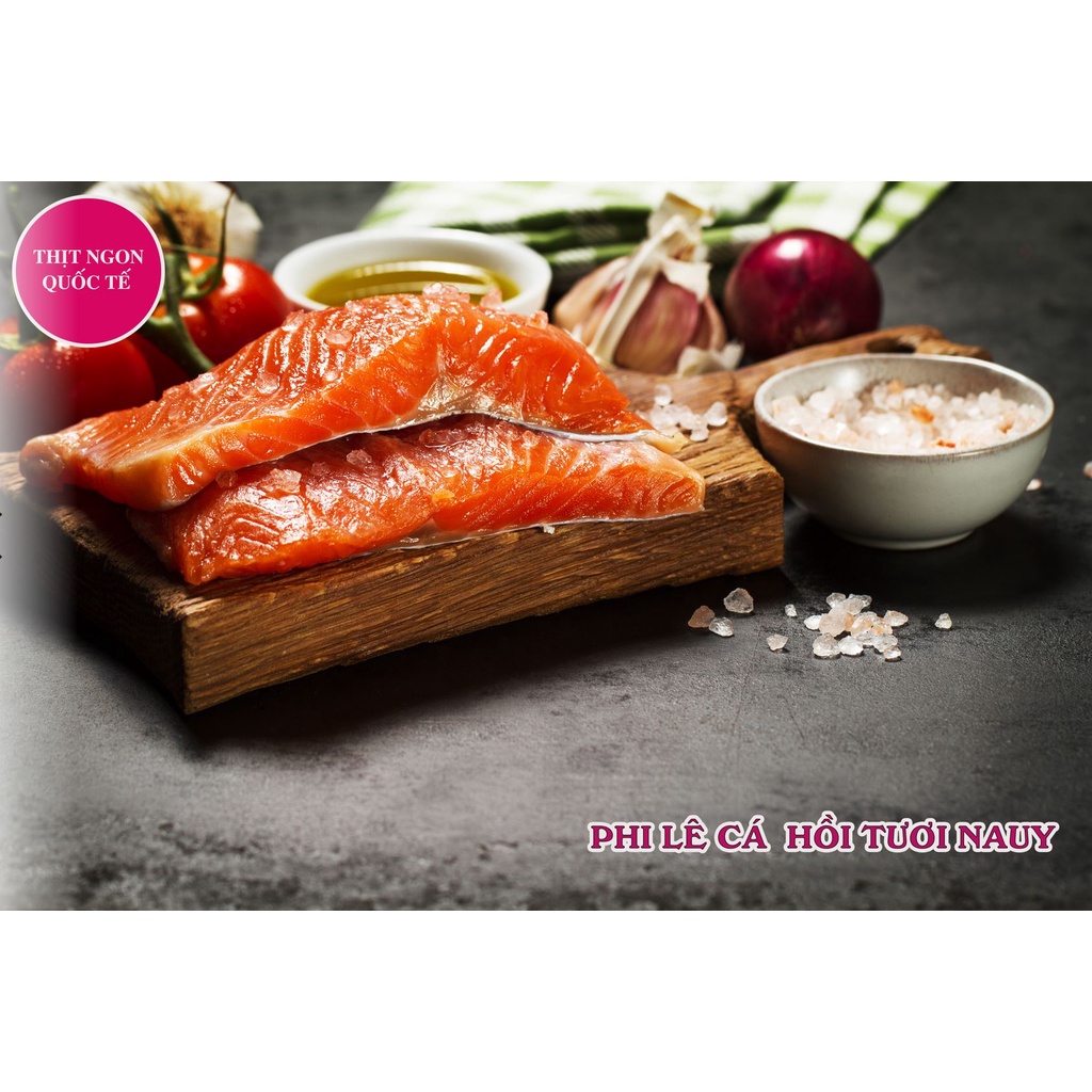Giao Hoả Tốc Đà Nẵng] Cá hồi Phi Lê 100% NaUy tươi chuẩn Sash.imi Sài Gòn Food 200g