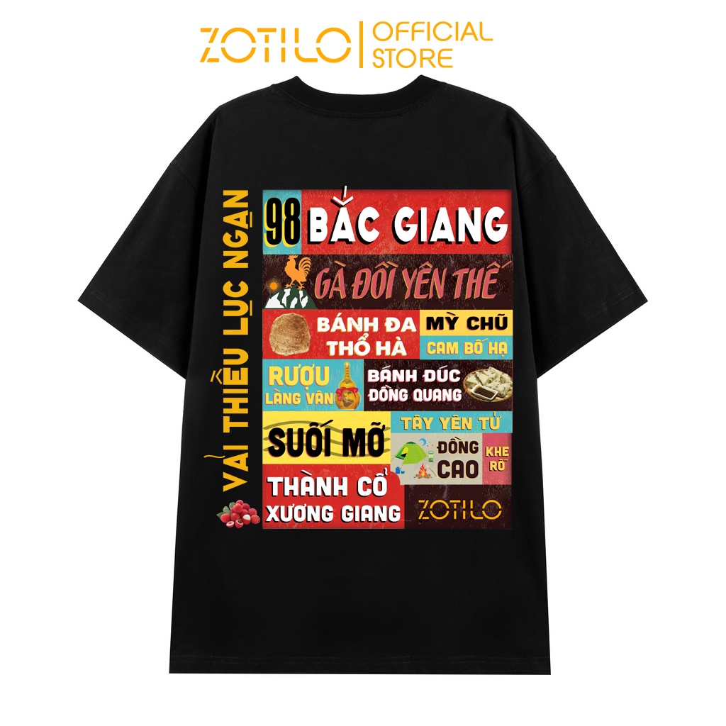 Áo thun form rộng ZOTILO BẮC GIANG tay lỡ - Unisex