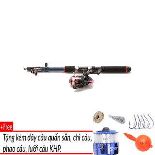 Bộ Cần Câu Giá Rẻ Winner 2m1 Kèm Máy Tặng 100m Dây Và Bộ Phao Lưỡi KHP