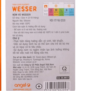 Núm cổ rộng wesser 2 chiếc/vỉ