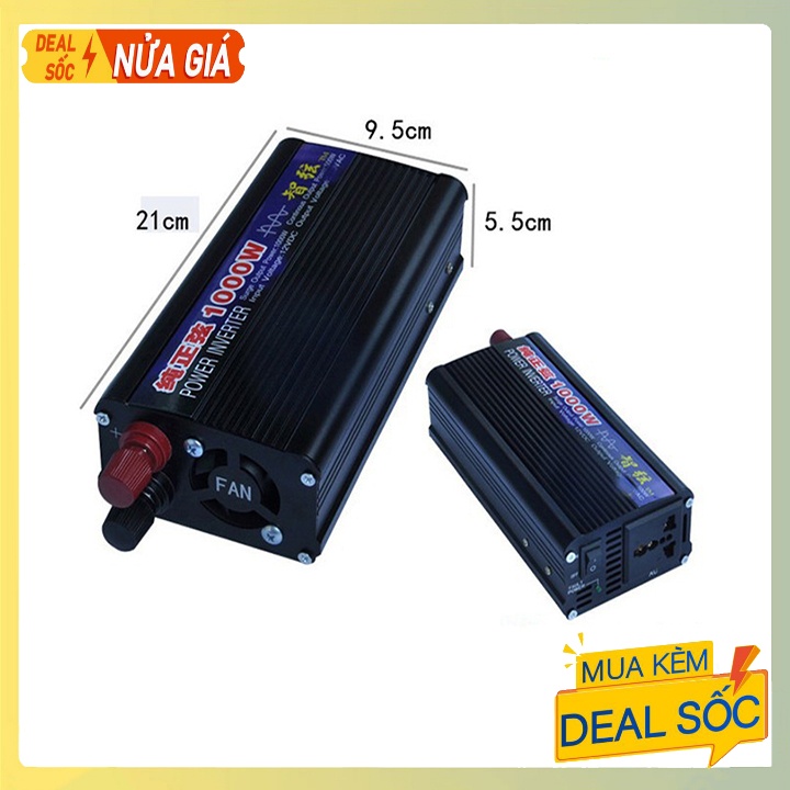 Bộ Đổi Nguồn 12V Lên 220V 1000W Sin Chuẩn