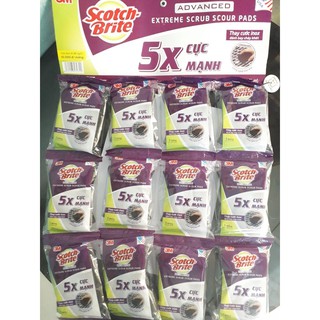 Miếng Cước cọ rửa 5X Cực Mạnh Scotch Brite