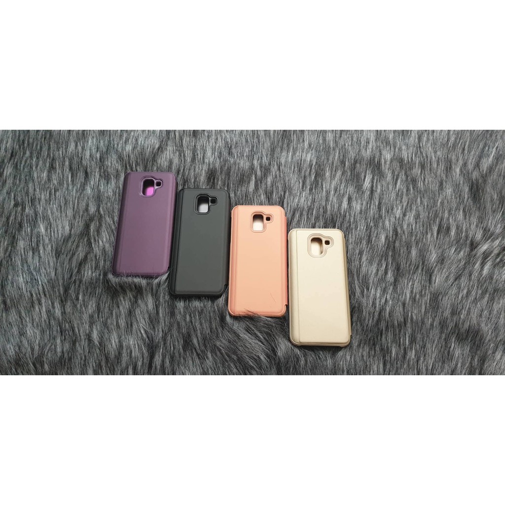 [Mã ELFLASH5 giảm 20K đơn 50K] Samsung J6 2018| Bao Da Tráng Gương Clear View Samsung J6 2018 - PK68 | BigBuy360 - bigbuy360.vn