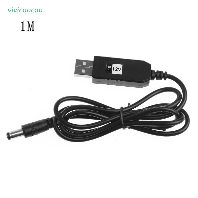 Cáp Chuyển Đổi Usb Dc 5v Sang Dc 12v 2.1x5.5mm