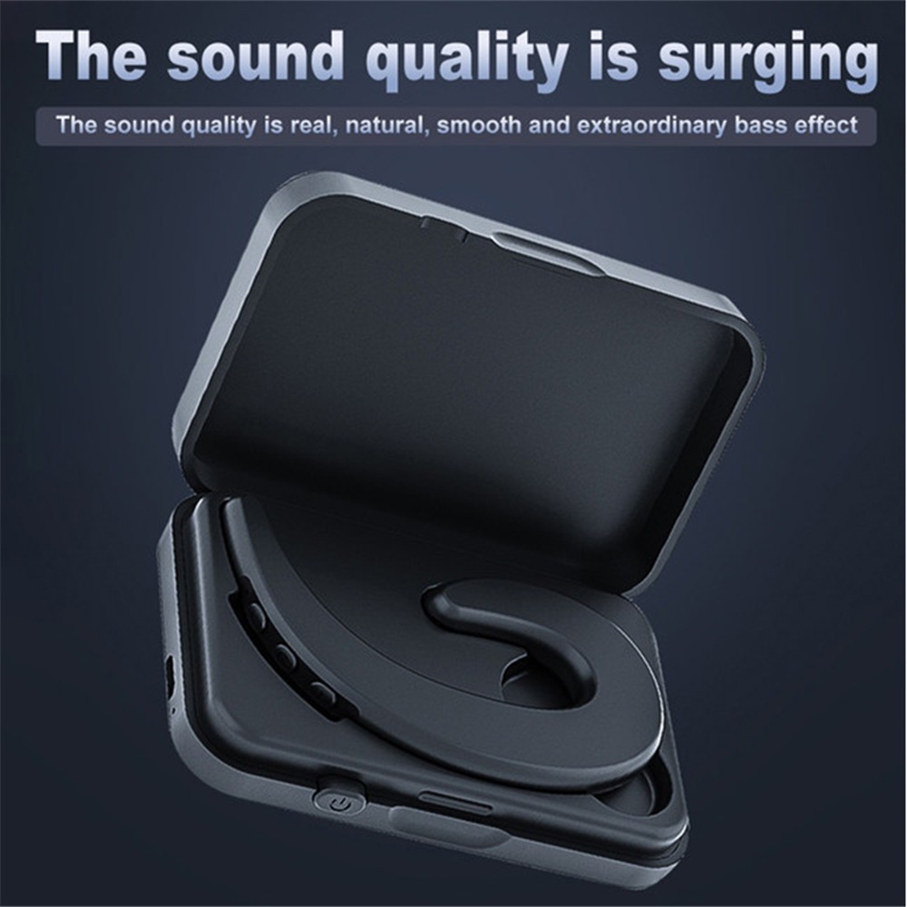 Bone Conduction Bluetooth 5.0 Earphone Wireless Headset Sport Stereo Headphones Earburd With Charging Box