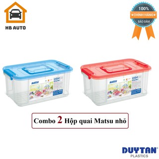 Combo 2 Hộp Quai Matsu Nhỏ Duy Tân 1500 ml (21 x 13 x 10 cm) No.1124
