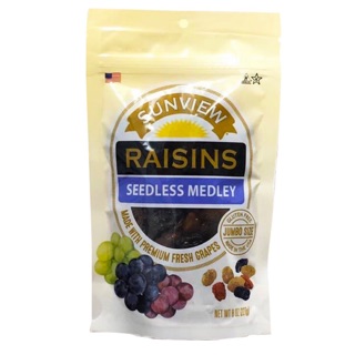 Nho khô Sunview Raisins Mỹ TÚI 227gr (trái to)