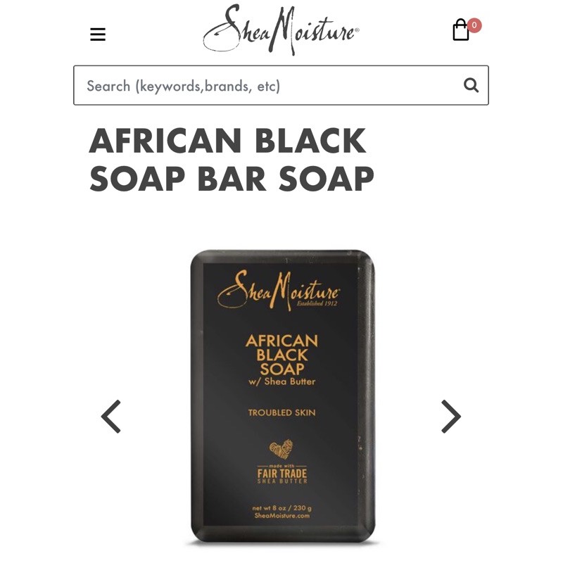 Xà phòng đen Shea Moisture African Black Soap 230g