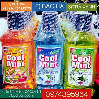 Nước Súc Miệng COOL MINT 3 mầu,500ml,người lớn.