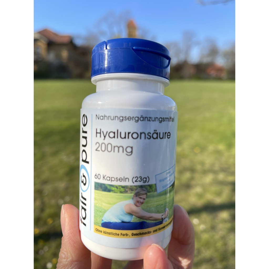 Viên uống dưỡng ẩm da Fair & Pure Hyaluronsäure 200mg Đức