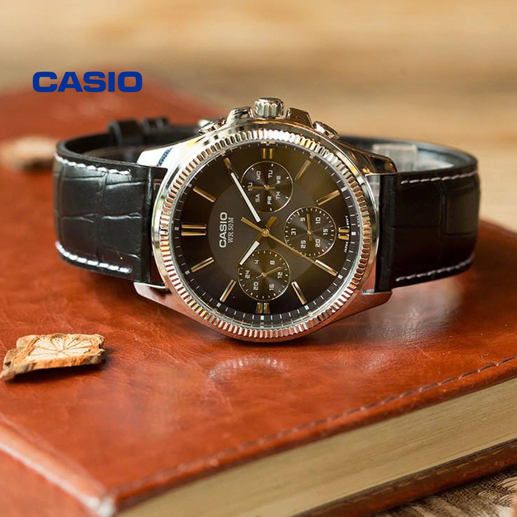 Đồng hồ nam CASIO MTP-1375L-1AVDF chính hãng - Bảo hành 1 năm, Thay pin miễn phí