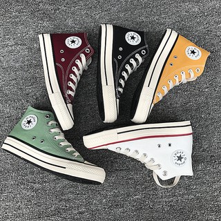 Giày bata cổ cao, giày cv vải canvas đế cao su êm chân