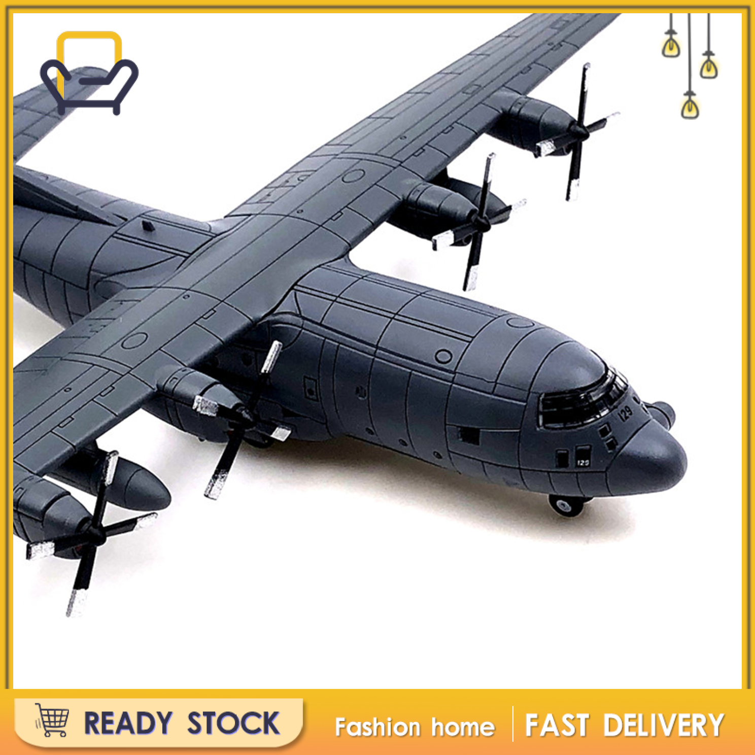 AIRCRAFT MODEL 1 Mô Hình Máy Bay Chiến Đấu 1995 Ac-130 Tỉ Lệ 1 / 200