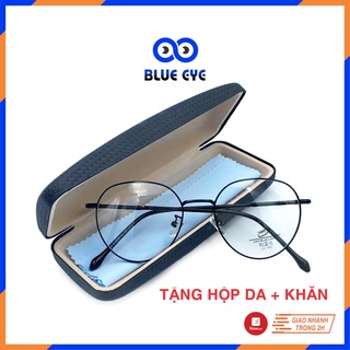 Gọng kính cận tròn kim loại thời trang nam nữ [Tròng kính giả cận]