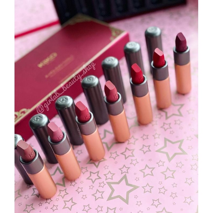 Sét son lì kiko velvet 7 son các màu 311 - 312 -315 -316 -317 - 328 -329 combo 7 son môi kiko milano-VĐ