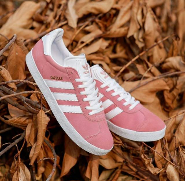 Giày Thể Thao Adidas Gazelle Chính Hãng Màu Trắng Hồng Dễ Thương