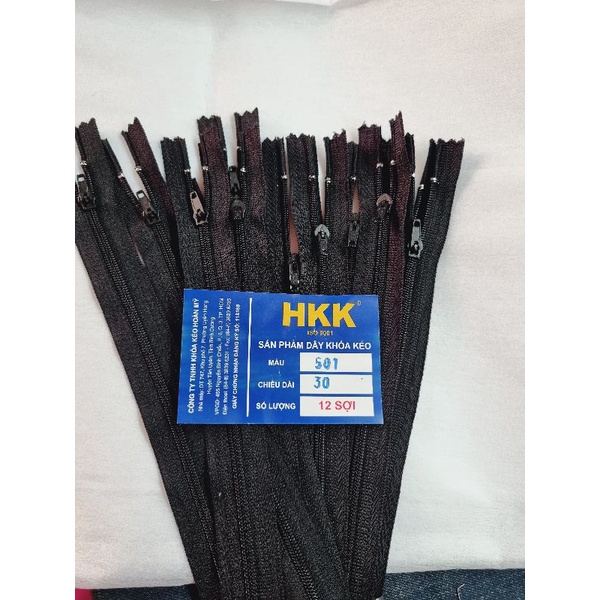 12 sợi dây kéo HKK dài 30-40-50