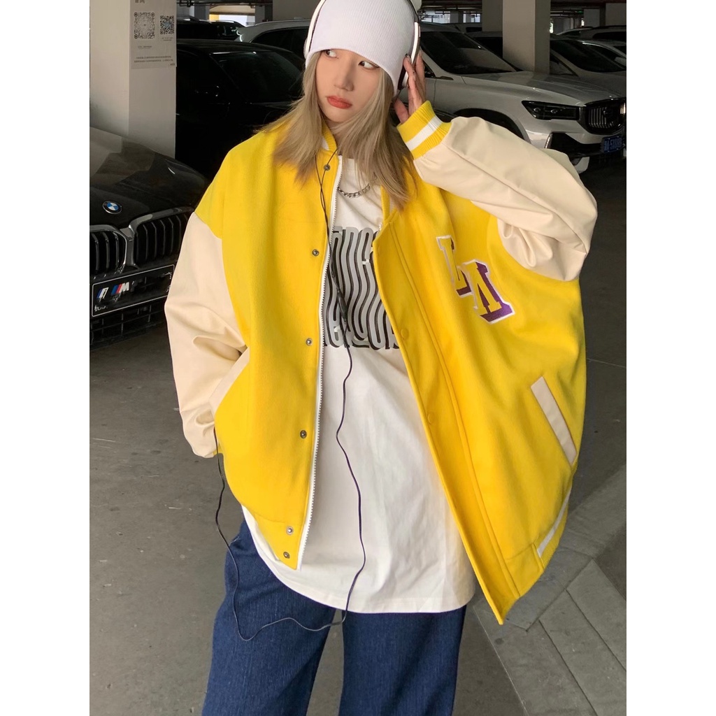Áo Bomber Jacket LouisVuitton x NBA Lakers Yellow Submarines FW22
