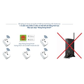 [Rạng Đông] Ổ cắm wifi đơn 16A