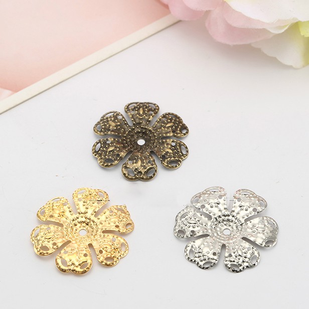 [Nguyên liệu làm trâm] 5 phiến hoa 6 cánh 25mm