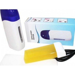 Bộ máy wax lông depilatory heater + sáp mật ong tặng 7 tờ giấy wax