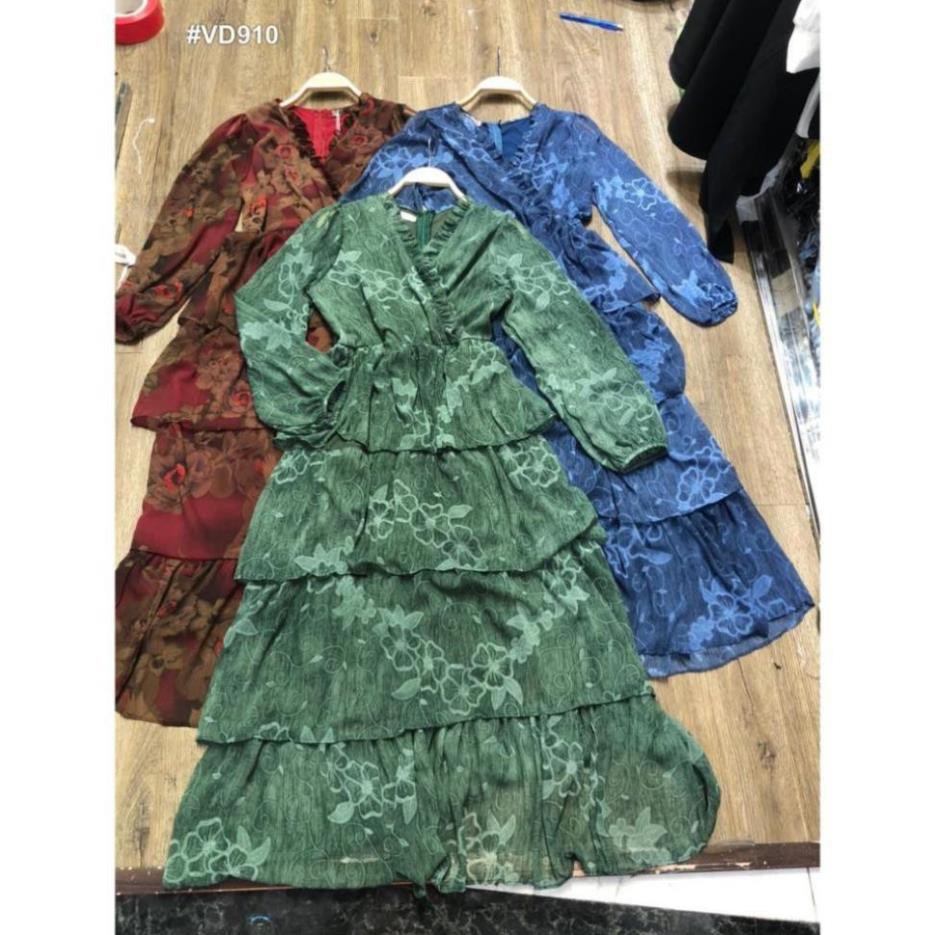 💝 FREESHIP 💝 Đầm Dự Tiệc Đầm maxi nhiều tầng họa tiết hoa đi biển siêu sang chảnh -VD910 [Mẫu Mới Hè 2021] | BigBuy360 - bigbuy360.vn