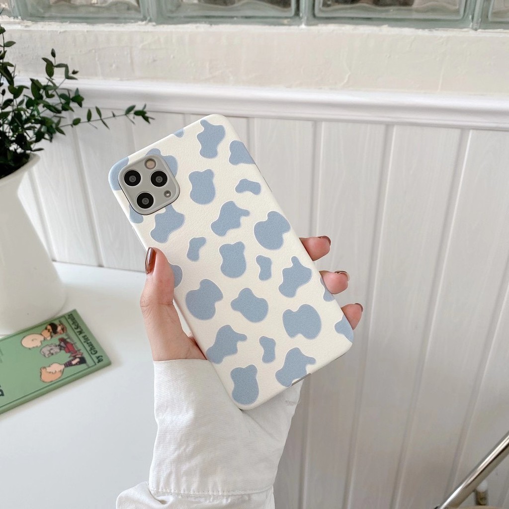 Ốp Điện Thoại Họa Tiết Bò Sữa Dễ Thương Cho Iphone 7 8 + Ix Xr Xsmax 11 Pro Promax | BigBuy360 - bigbuy360.vn