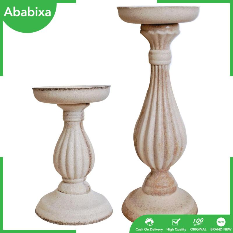[Ababixa] Giá Đỡ Nến Bằng Gỗ Không Hoàn Thiện Sơn Màu