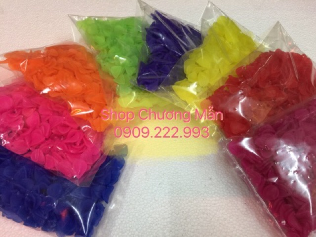 100G Cánh Hoa Mai Nhựa Đủ Màu Trang Trí Hoa Handmade Giá Sỉ