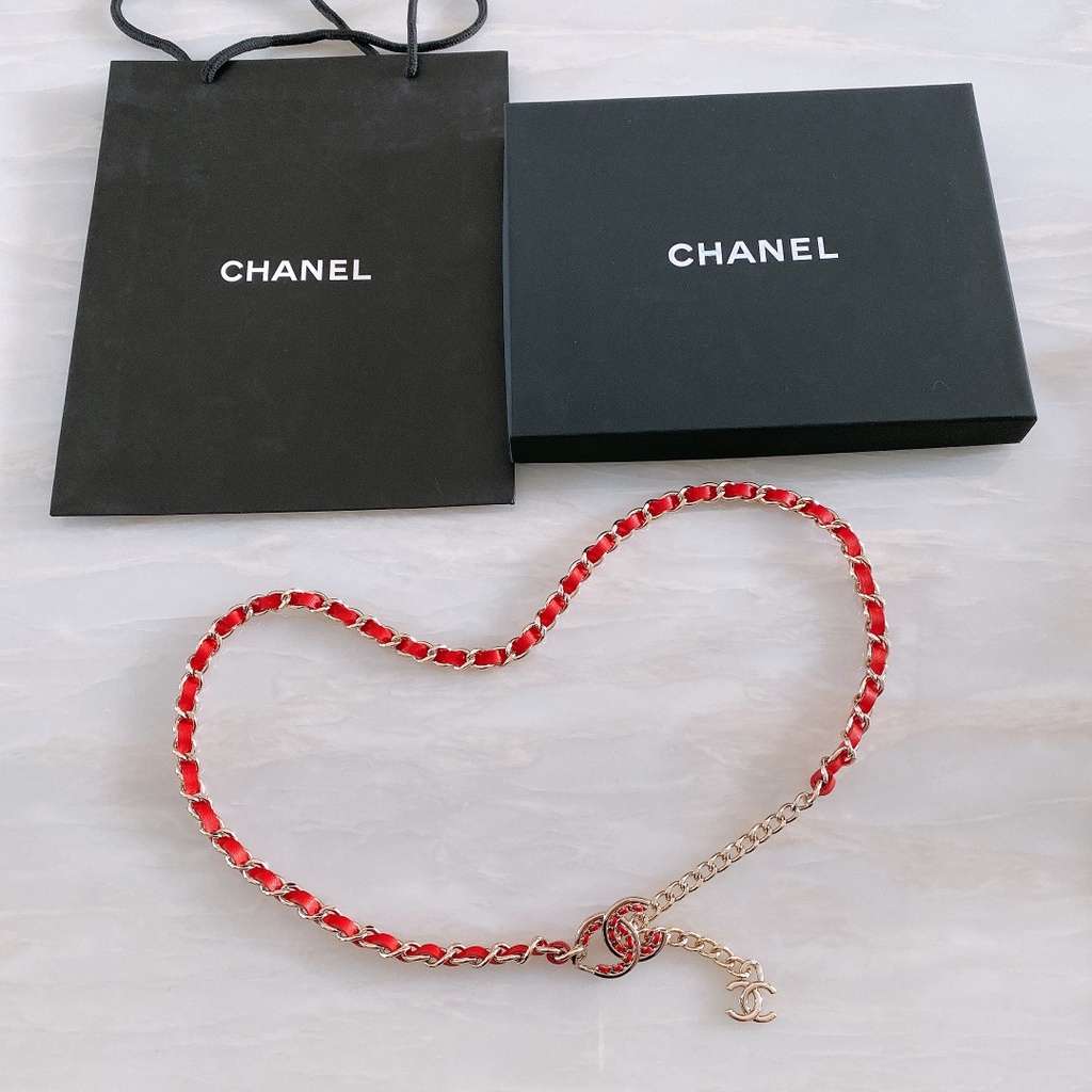 Thắt lưng nữ thời trang cao cấp 𝘾𝙝𝙖𝙣𝙚𝙡 𝘾𝙝𝙖𝙣n𝙚𝙡 thiết kế dạng dây xích, phong cách cá tính